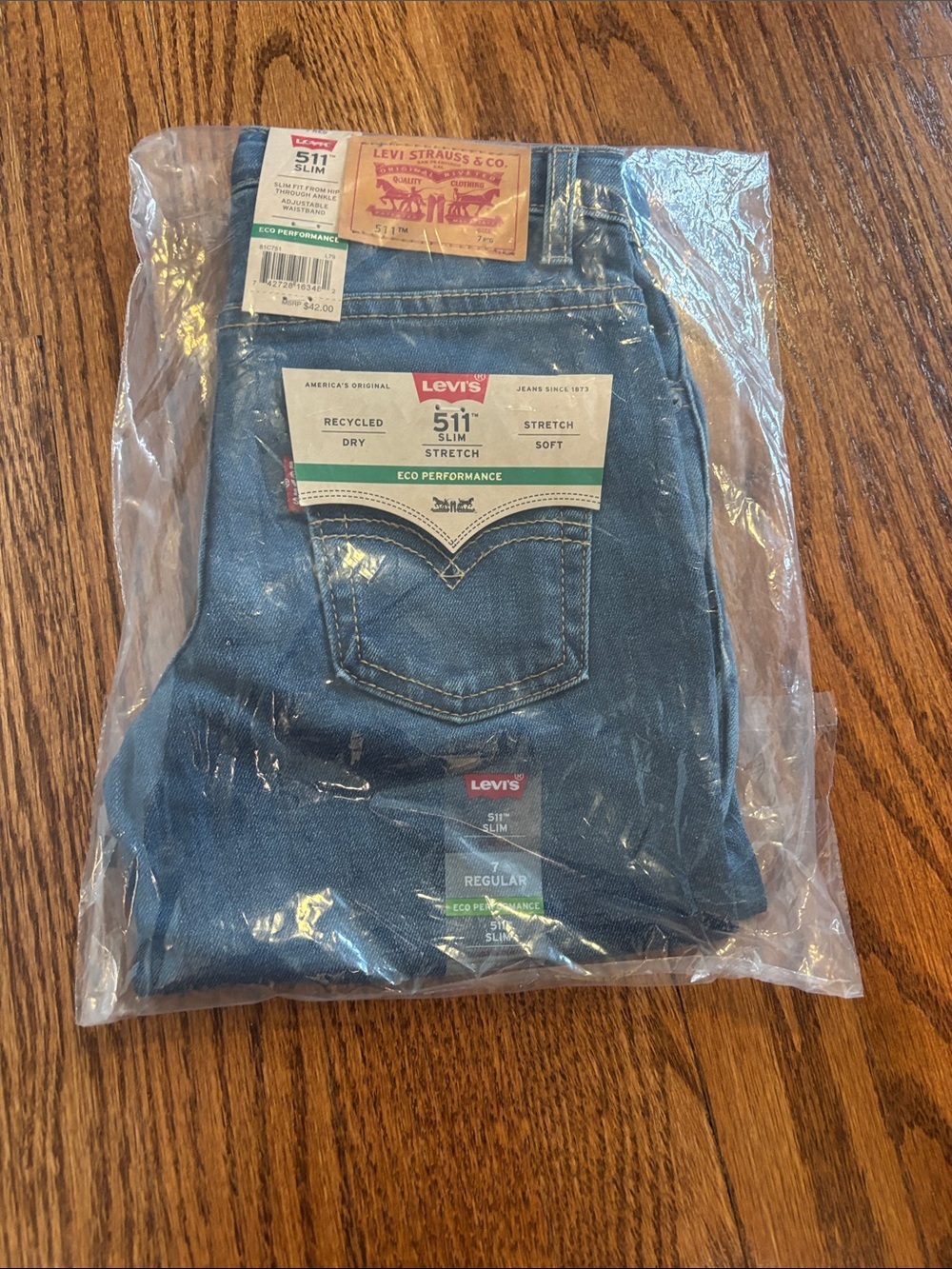 NWT Levi's 511 Slim Kids Jeans in Medium Blue